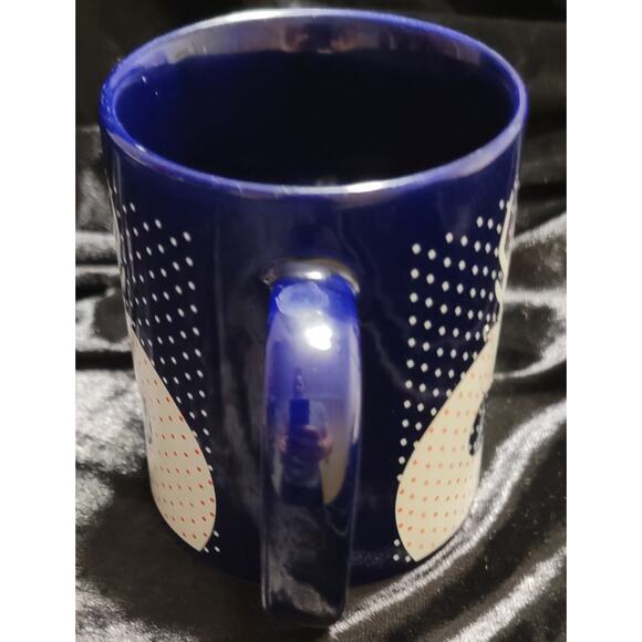 Hiram Walker Peppermint Schnapps Ceramic Mug Christmas Deer Winter Navy - Picture 8 of 9